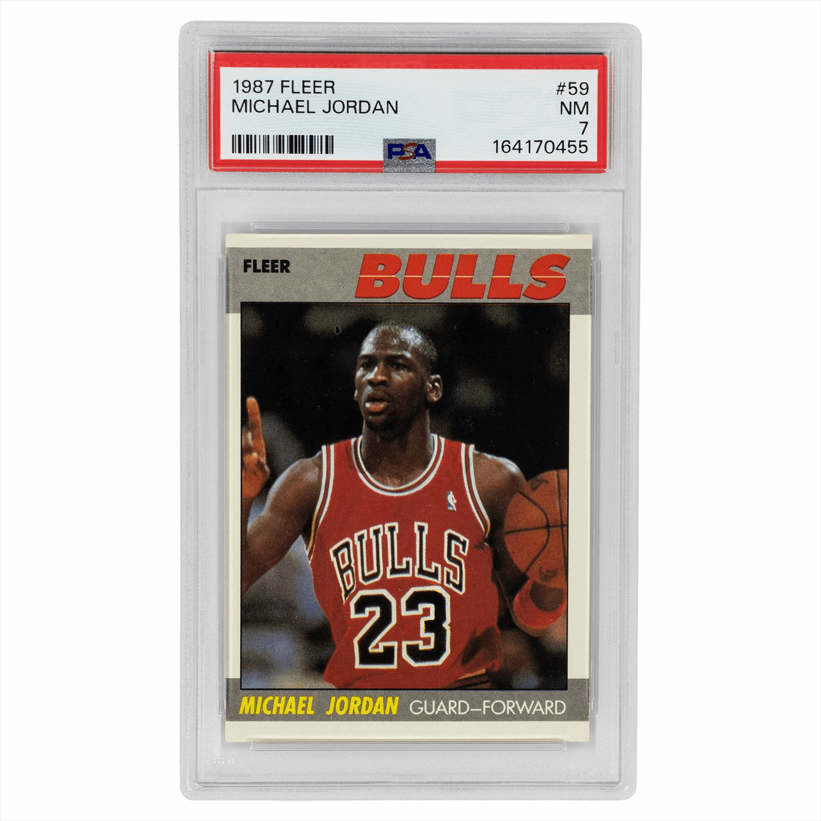 1987 Fleer Michael Jordan #59 PSA NM 7