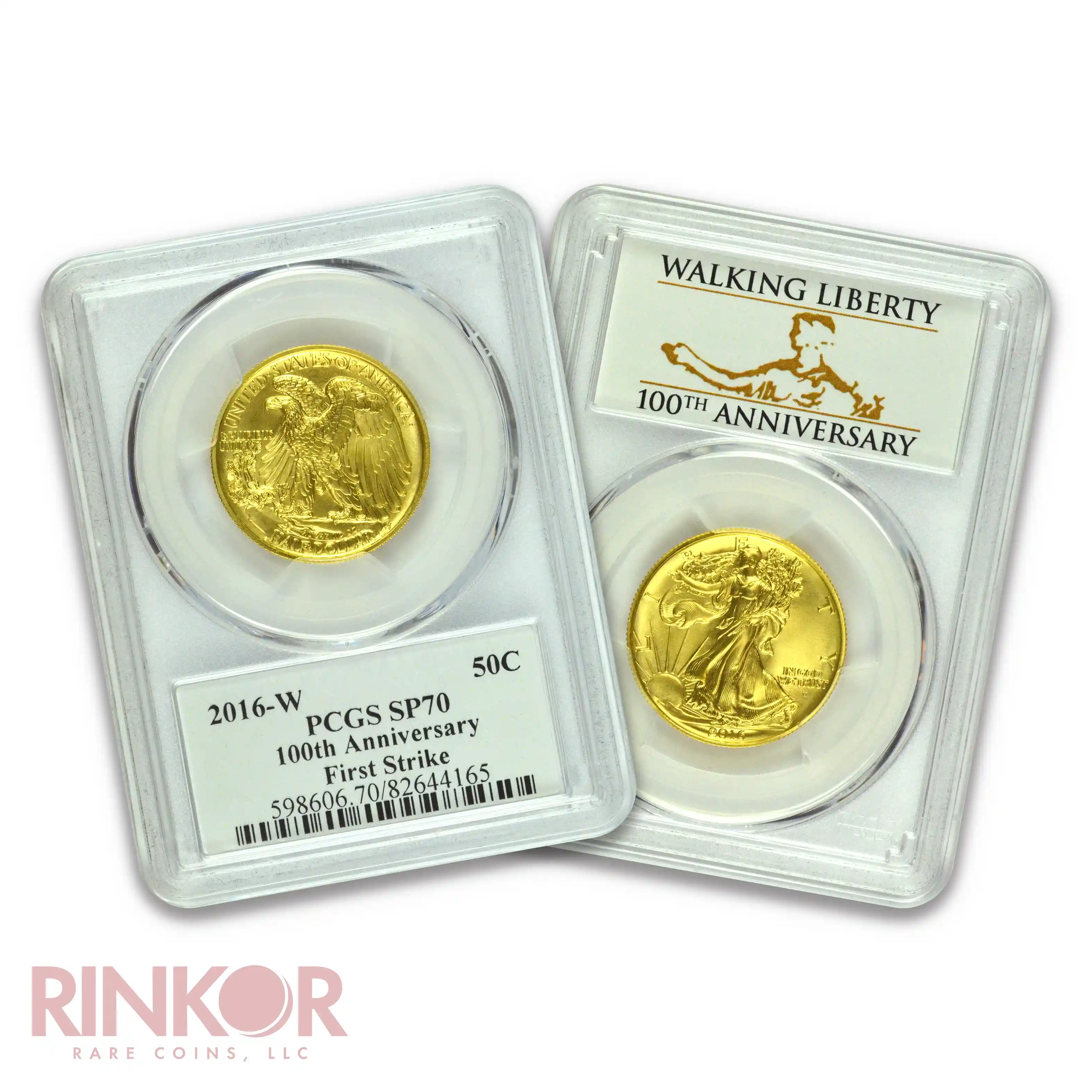 2016-W Gold 1/2oz Walking Liberty Half Dollar 100th Anniversary First Strike PCGS SP 70