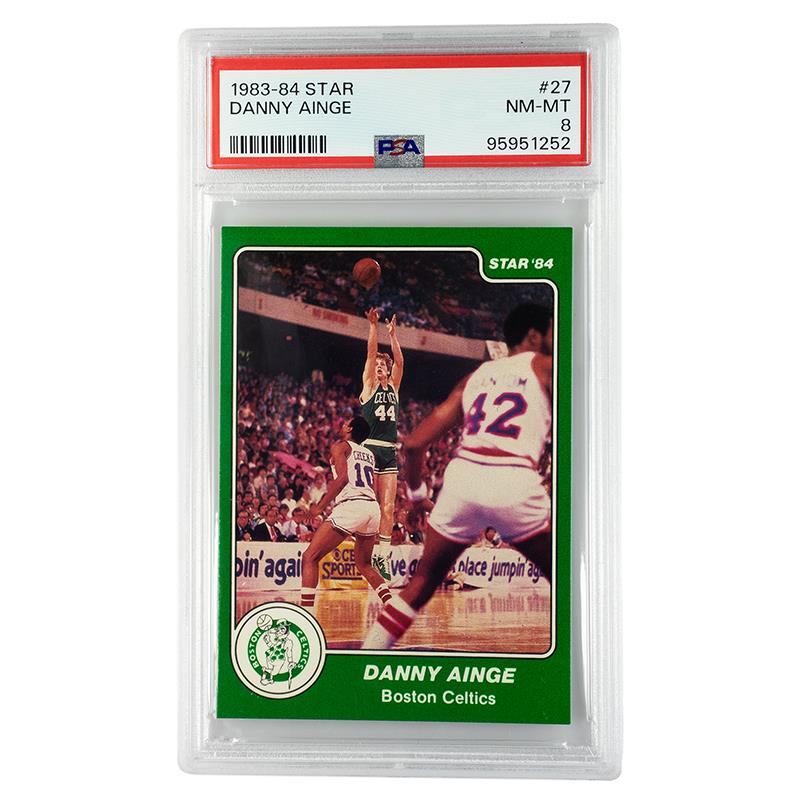 1983-84 Star Danny Ainge #27 PSA NM-MT 8 Cert #95951252