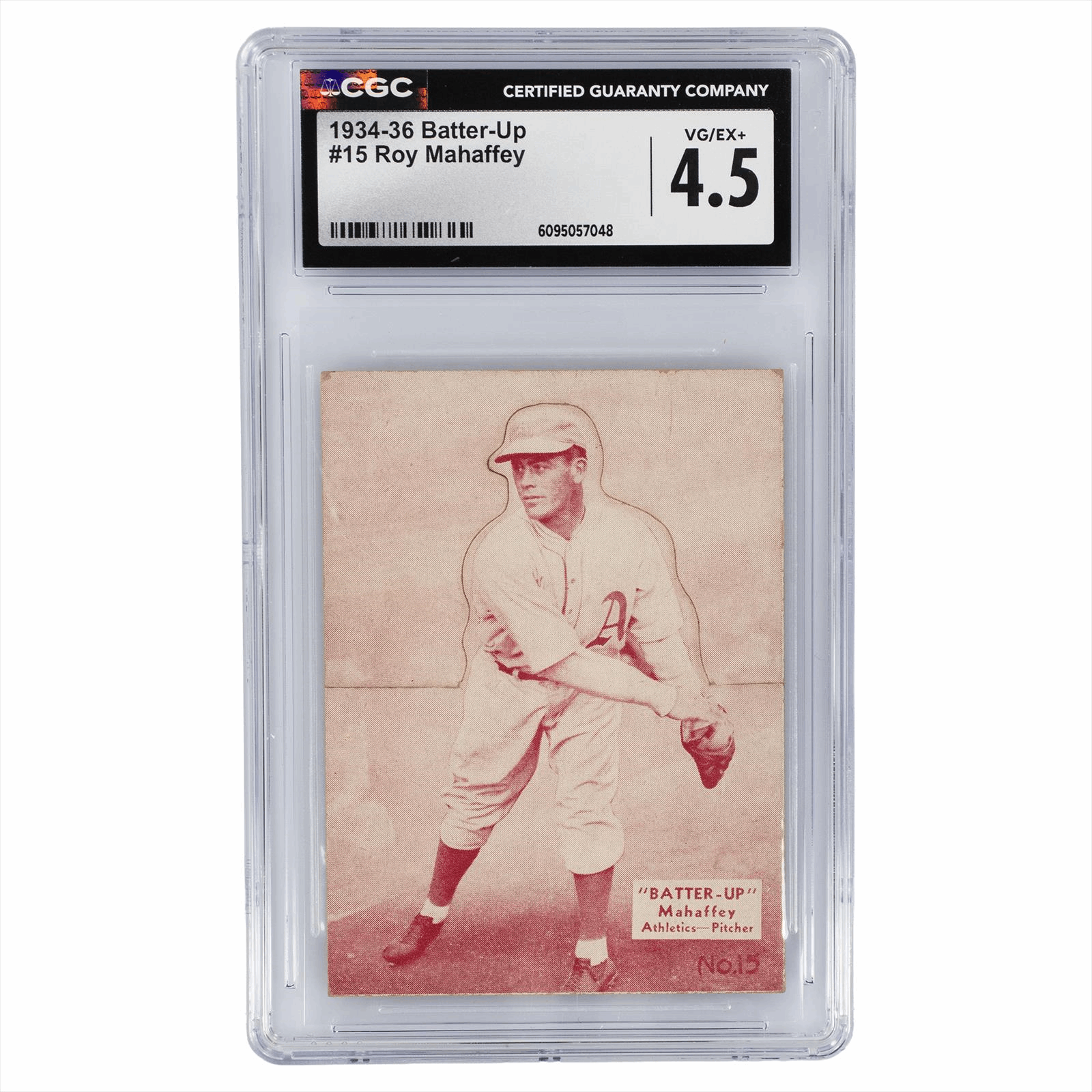1934-36 Batter-Up Roy Mahaffey #15 CGC VG/EX+ 4.5