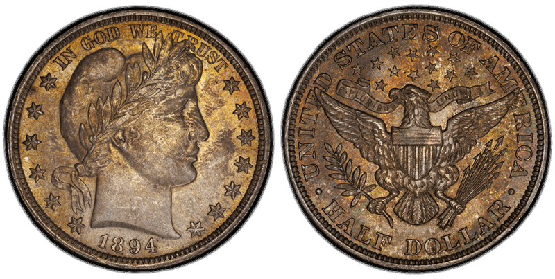 1894 50C PCGS MS 64
