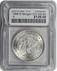 1898-O Morgan ICG MS 64