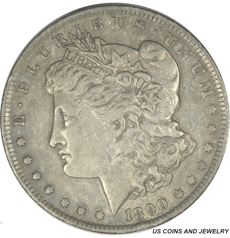 1890-O Morgan Silver Dollar $1 Extra Fine XF