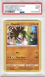 2020 Pokemon SWSH Champions Pack Zygarde - Holo #028 PSA MINT 9 