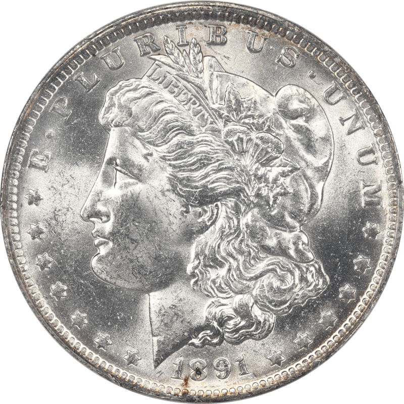 1891-O Morgan Silver Dollar $1 PCGS MS63 Choice Uncirculated