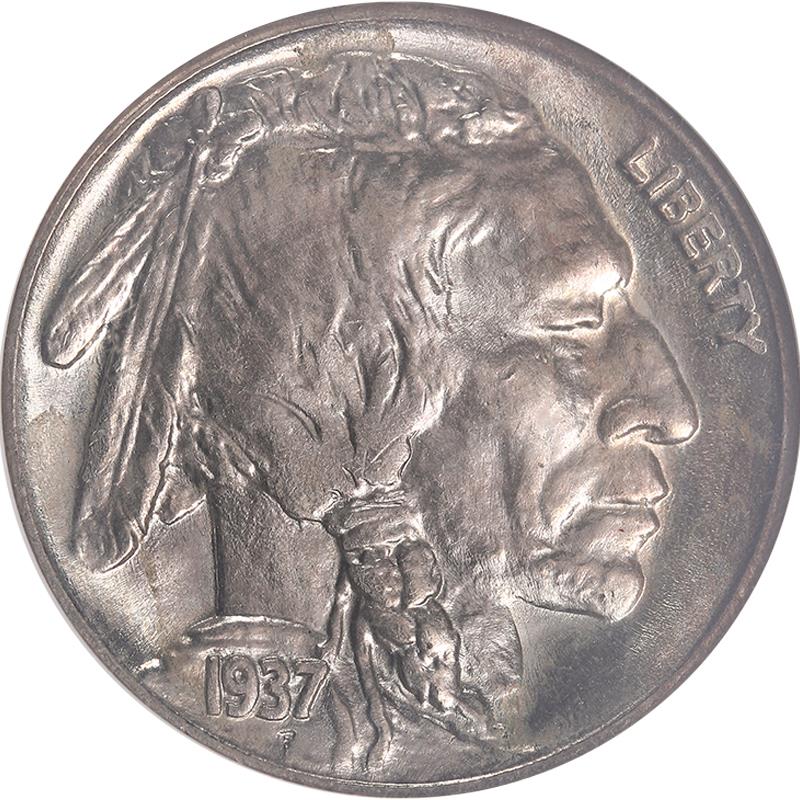 1937-S Buffalo Nickel 5c, NGC MS 66 