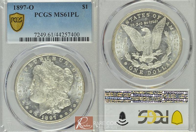 1897-O $1 PCGS MS 61 PL 
