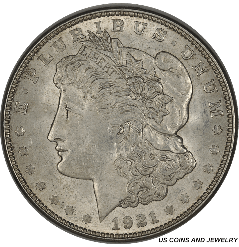 1921-D Morgan Silver Dollar Uncirculated - White