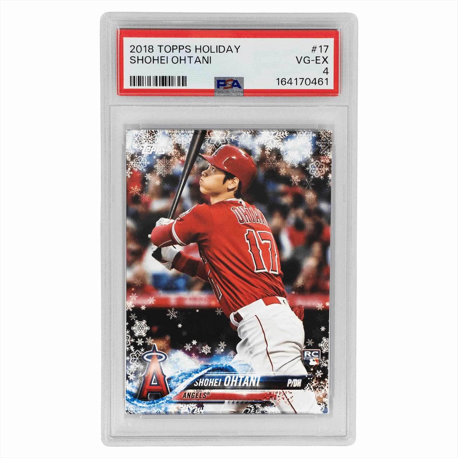 2018 Topps Holiday Shohei Ohtani #17 PSA VG-EX 4
