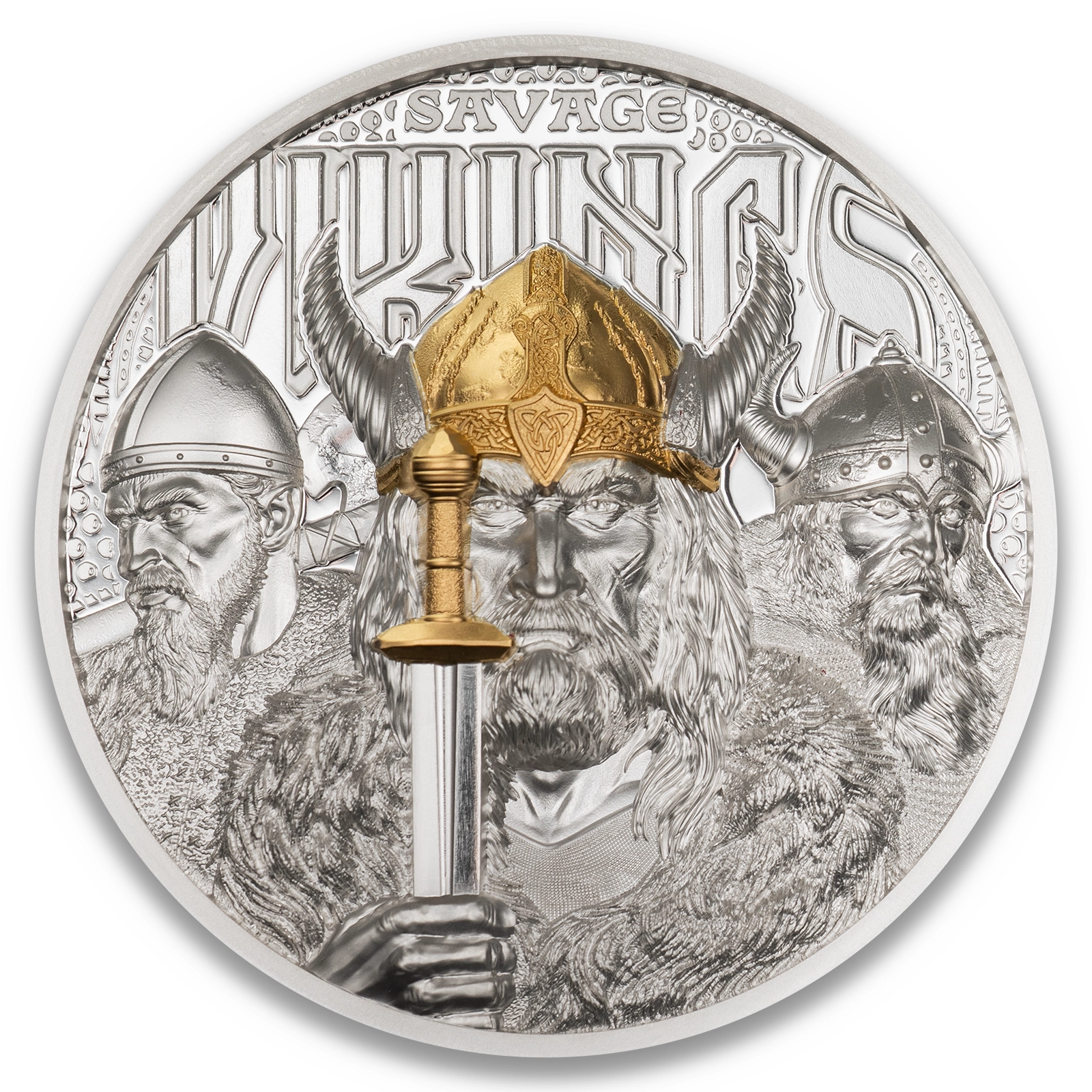 2026 Cook Islands Savage Viking 3oz Silver Coin Ultra High Relief