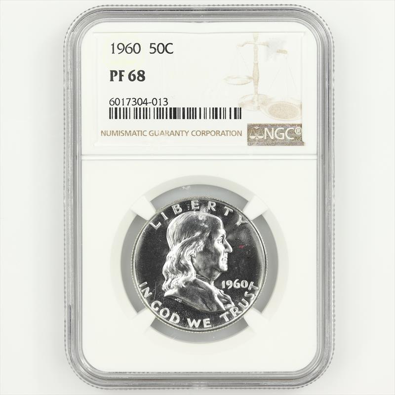 1960 Proof Franklin Half Dollar 50C NGC PF68