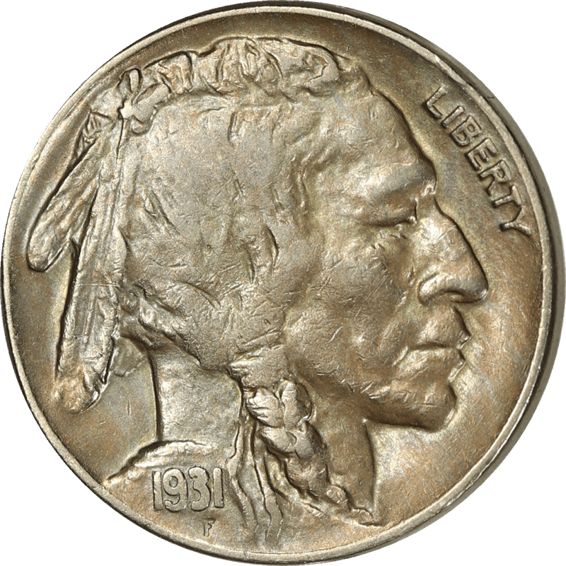 1931-S Buffalo Nickel 5c -Raw- Raw Ungraded Coin, Uncirculated