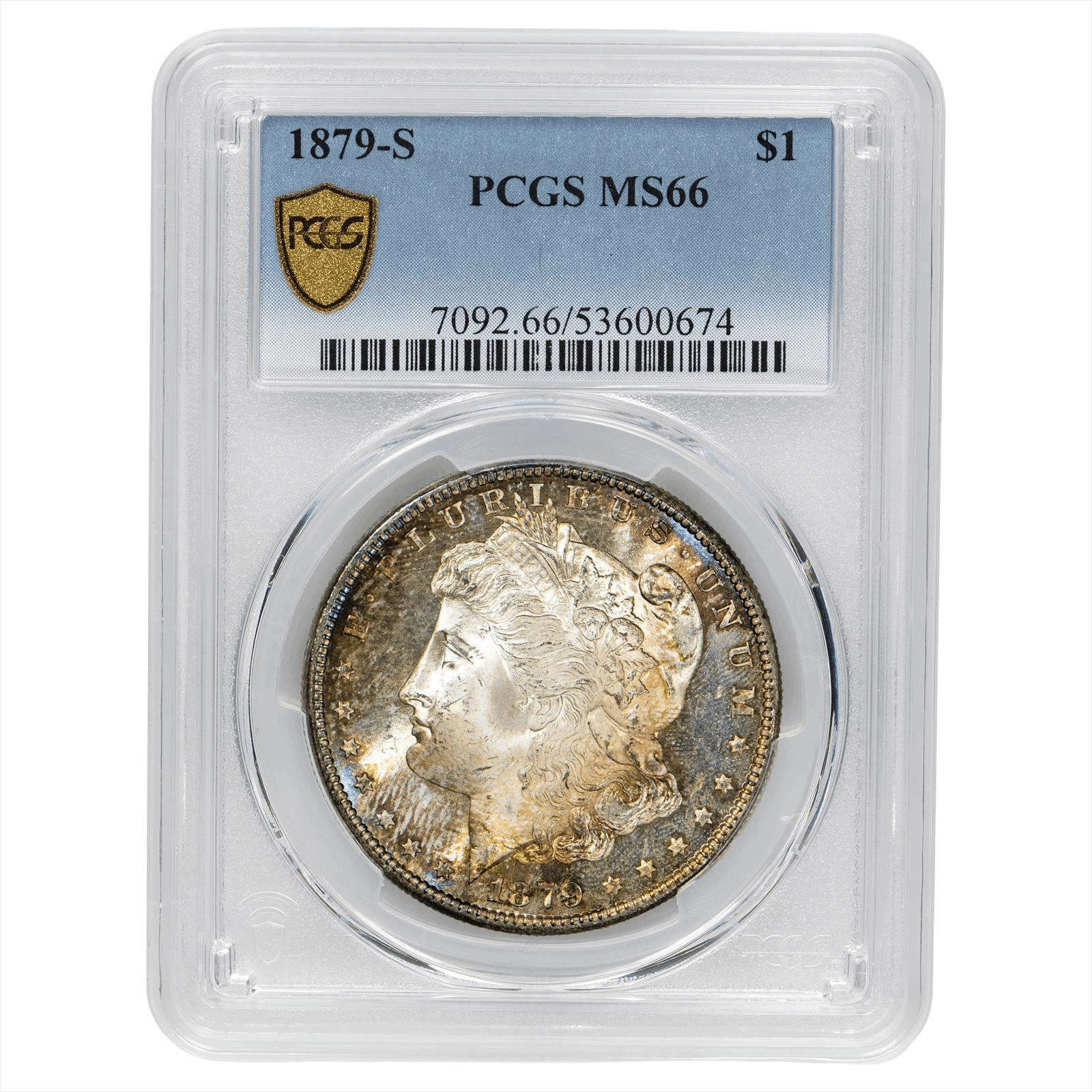 1879-S Morgan Silver Dollar $1 PCGS MS 66