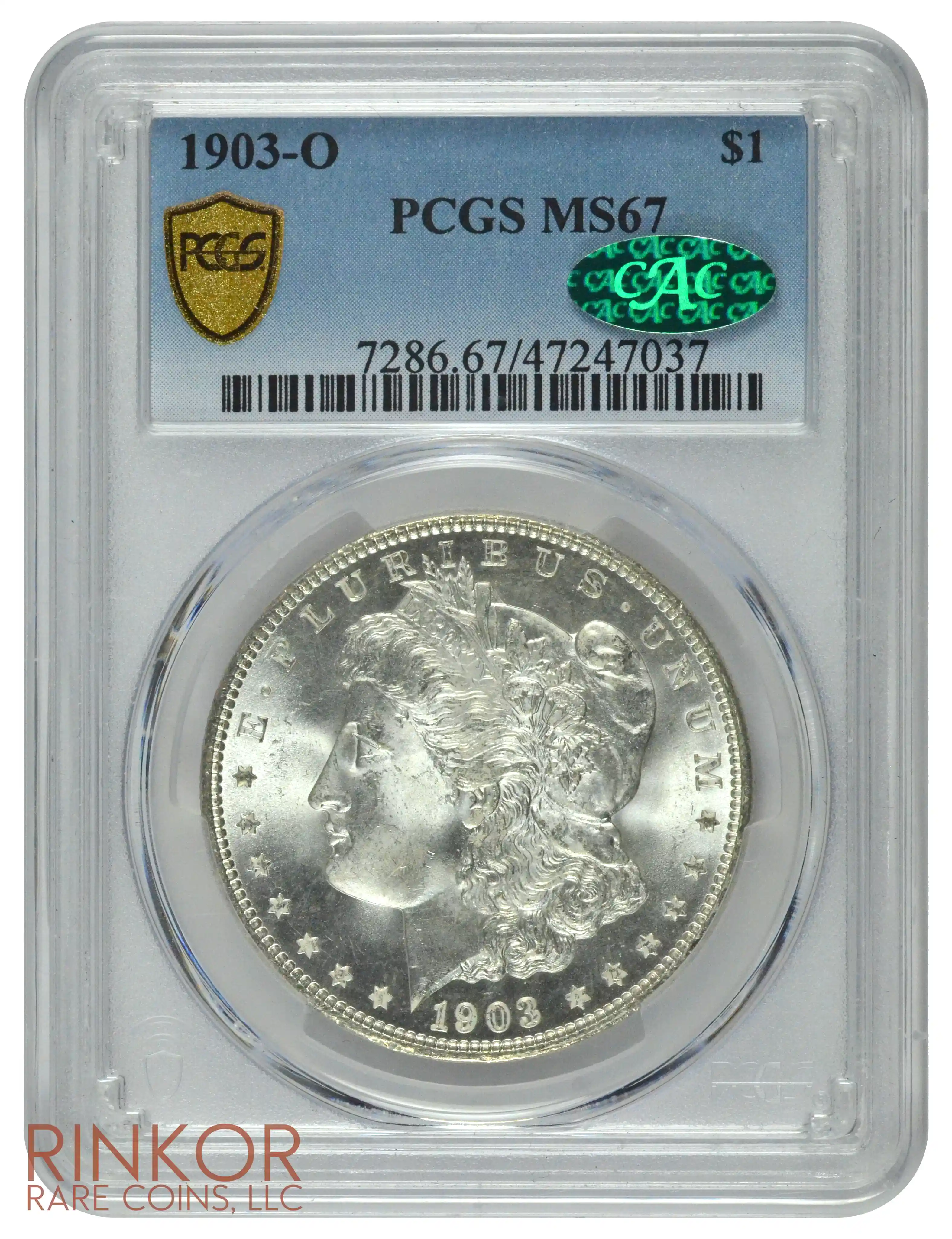 1903-O $1 PCGS MS 67 CAC
