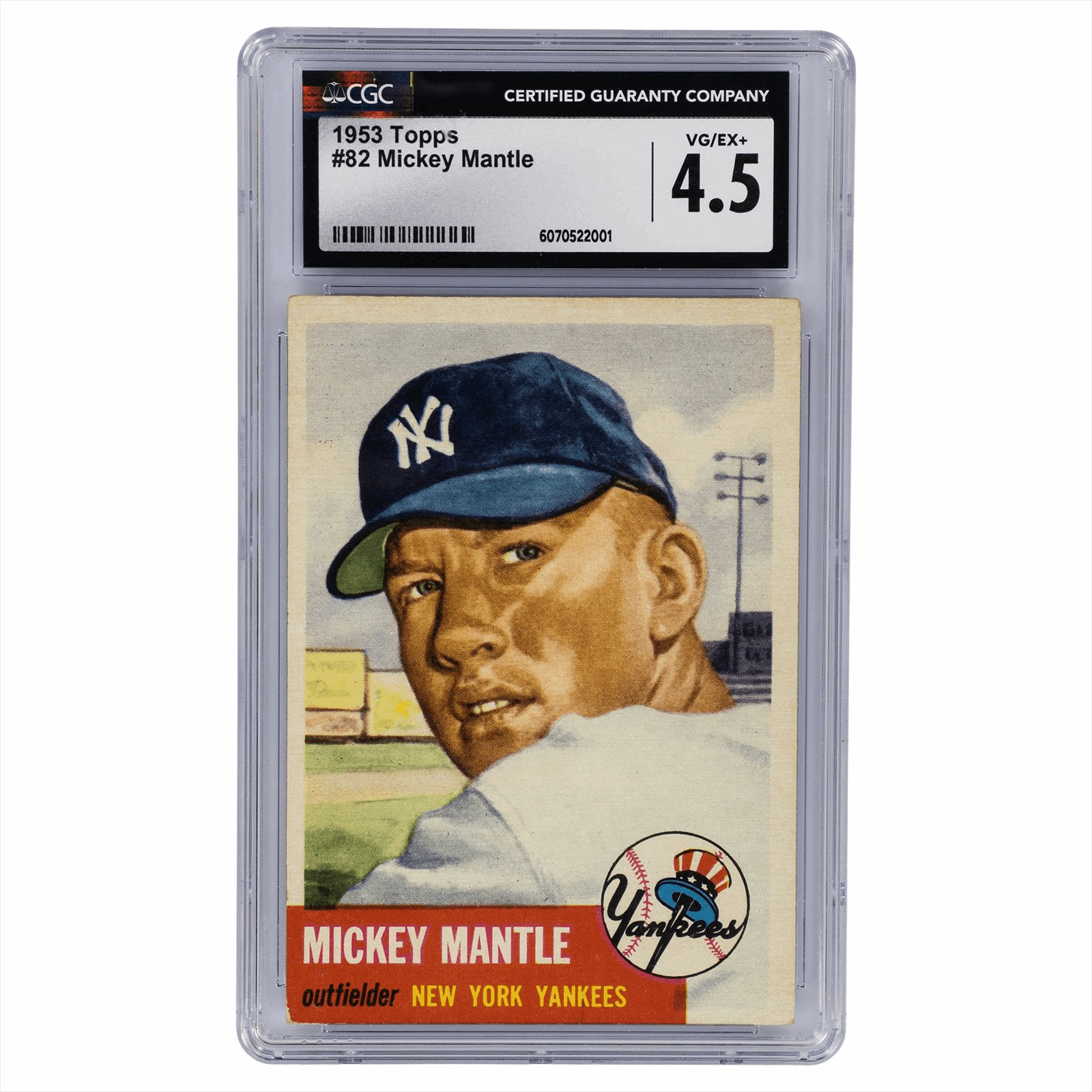1953 Topps Mickey Mantle #82 CGC VG/EX+ 4.5