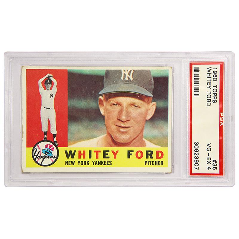 1960 Topps #35 Whitey Ford - New York Yankees PSA VG-EX 4