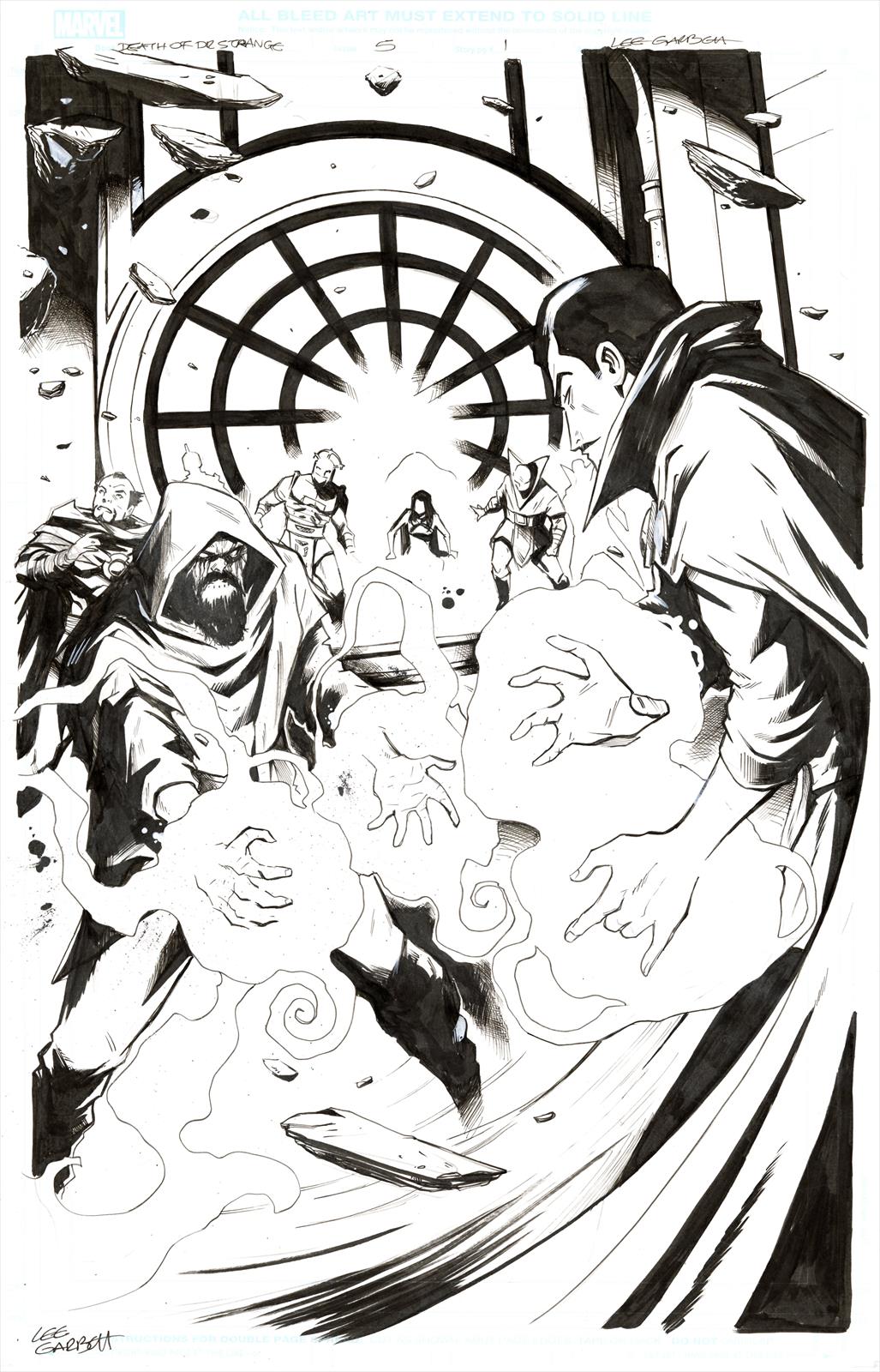 Death of Doctor Strange #5 Page 1 Artist:  Lee Garbett (Penciller) ,  Lee Garbett (Inker) Media Type: Pen and Ink Art Type: Interior Page 