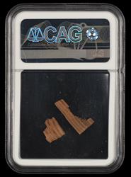 Abraham Lincoln Wood from Lincolns Log Cabin Ex Hanks Family CAG Certified 