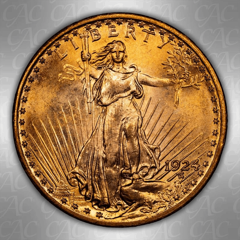 1924 $20 CACG MS 66