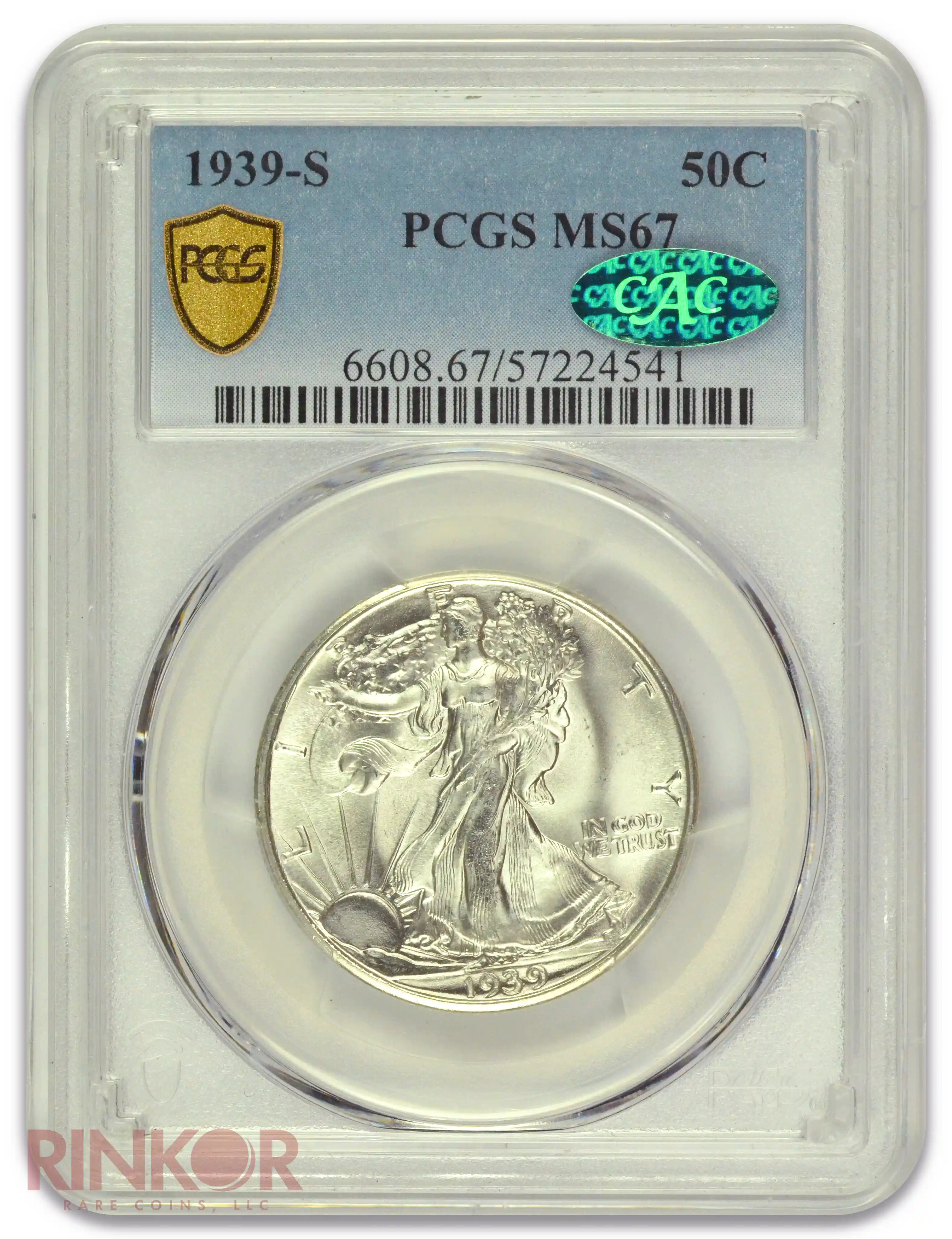 1939-S Walking Liberty Half Dollar PCGS