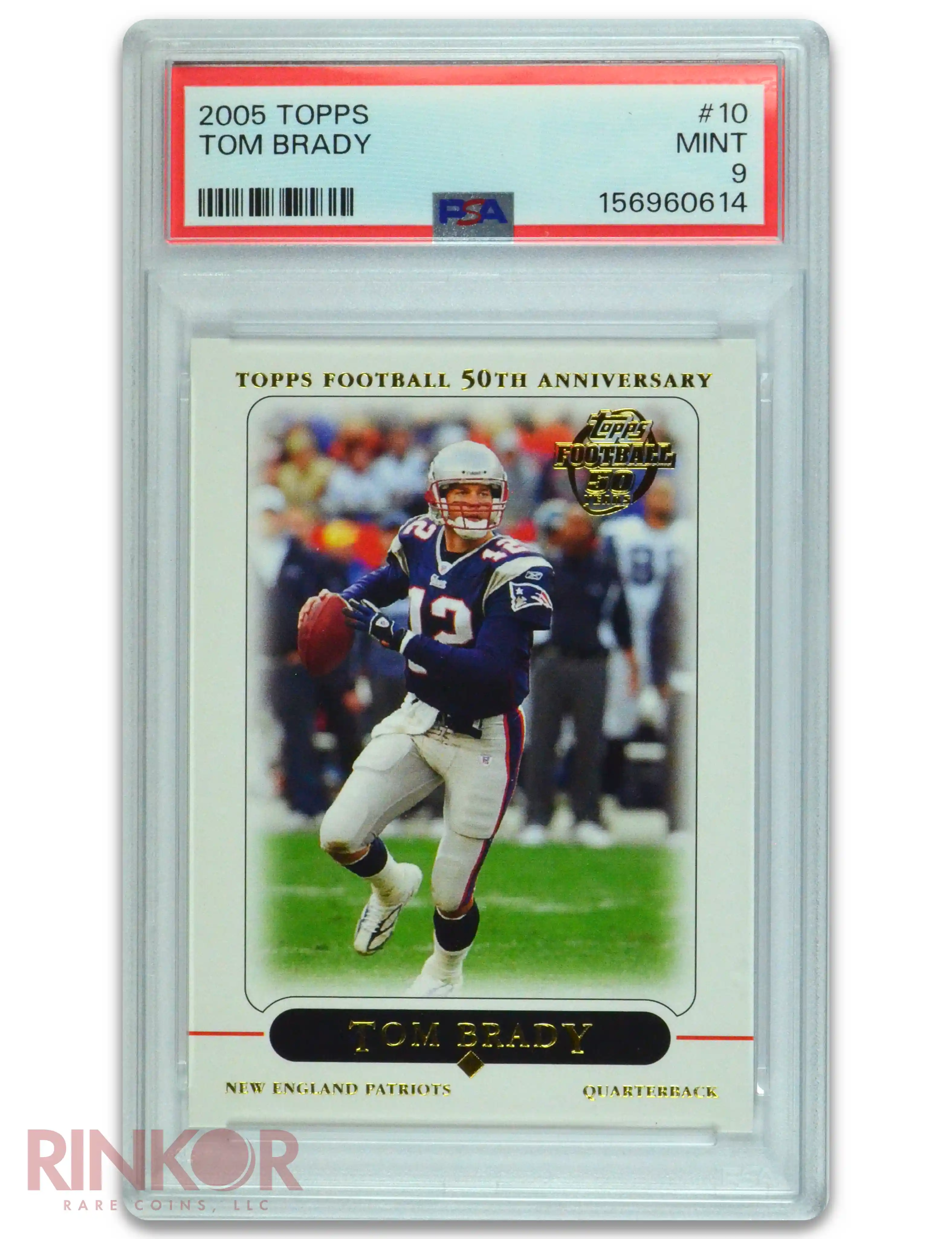 2005 Topps Tom Brady #10 PSA MINT 9