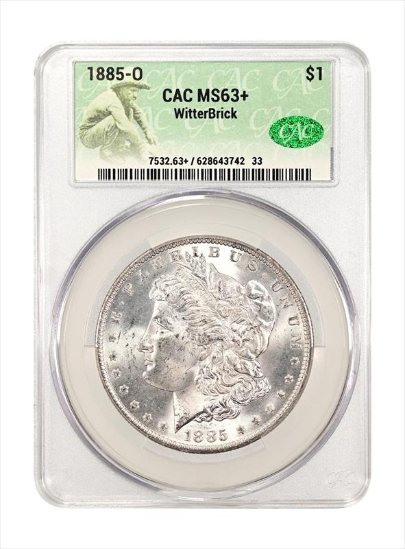 1885-O $1 CACG MS 63+ WitterBrick