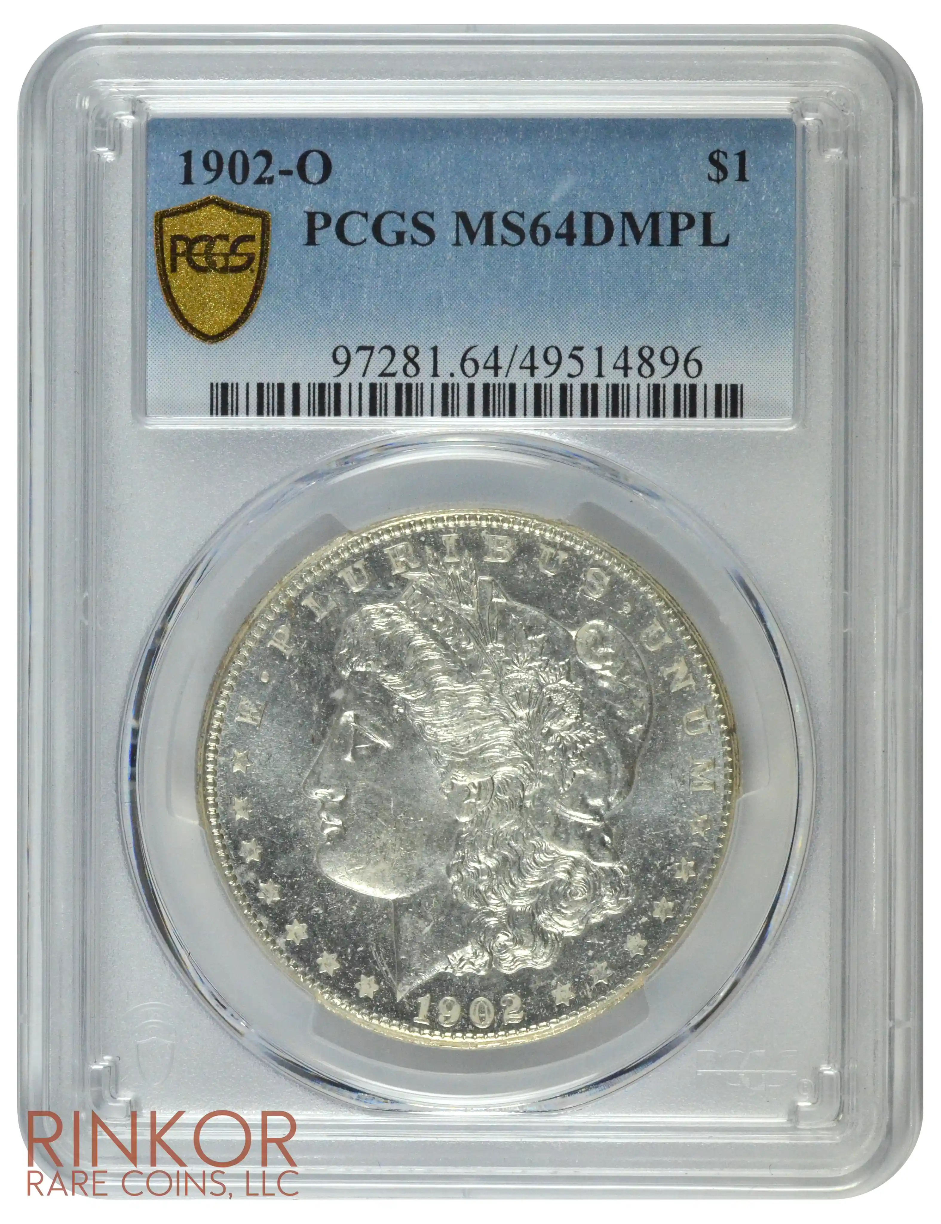 1902-O $1 PCGS MS 64 DMPL