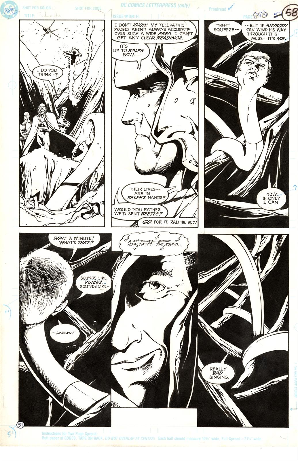 Justice League of America Annual #4 Page 58 Artist:  Mike McKone (Penciller) ,  Bob Smith (Inker) Media Type: Pen and Ink Art Type: Interior Page 