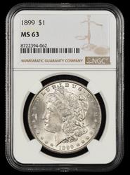 1899 $1 NGC MS 63