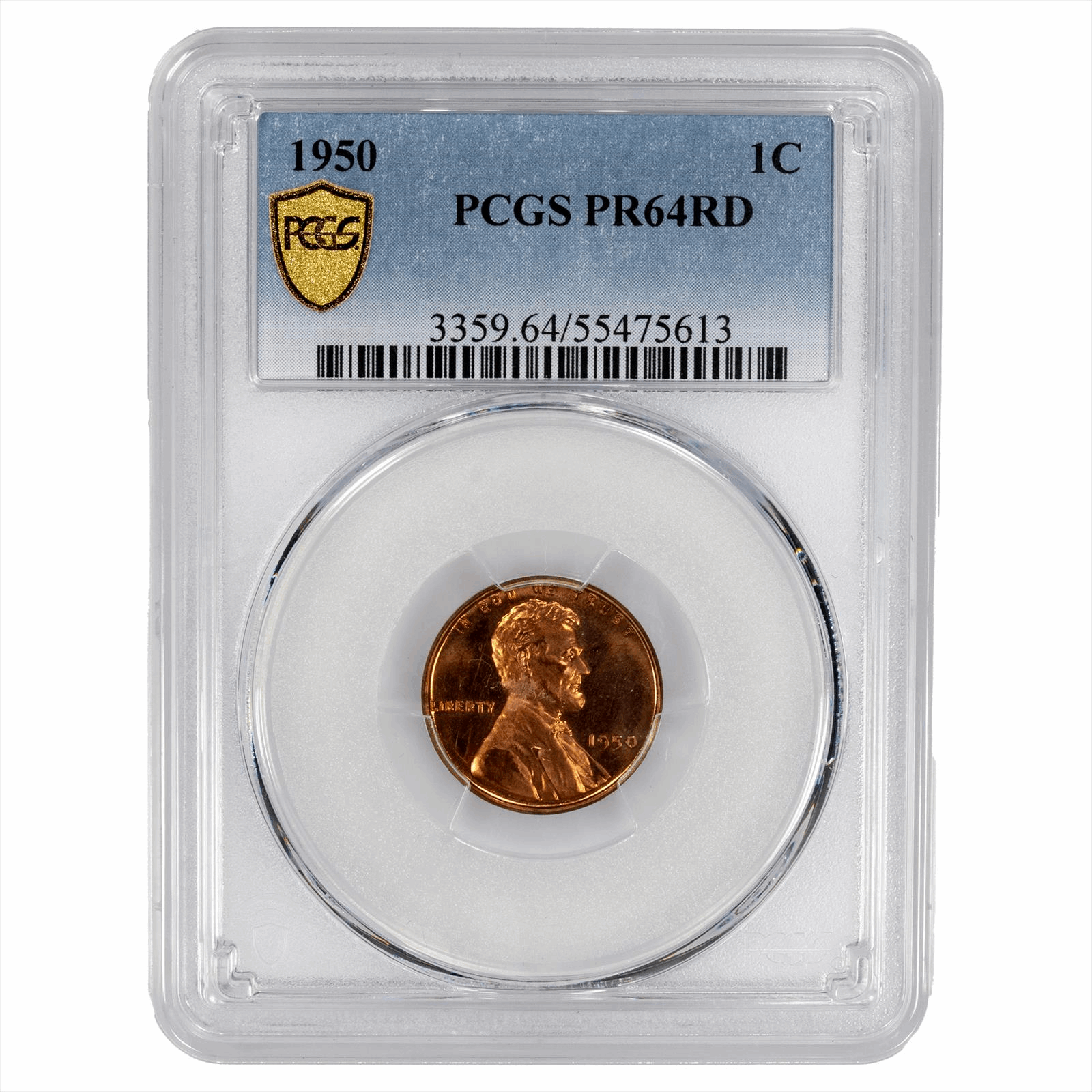 1950 Lincoln Wheat Cent 1C PCGS MS 64 RD