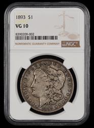1893 $1 NGC VG-10