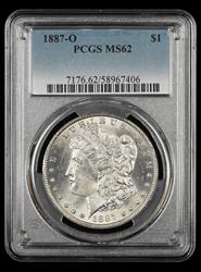 1887 O $1 PCGS  MS62