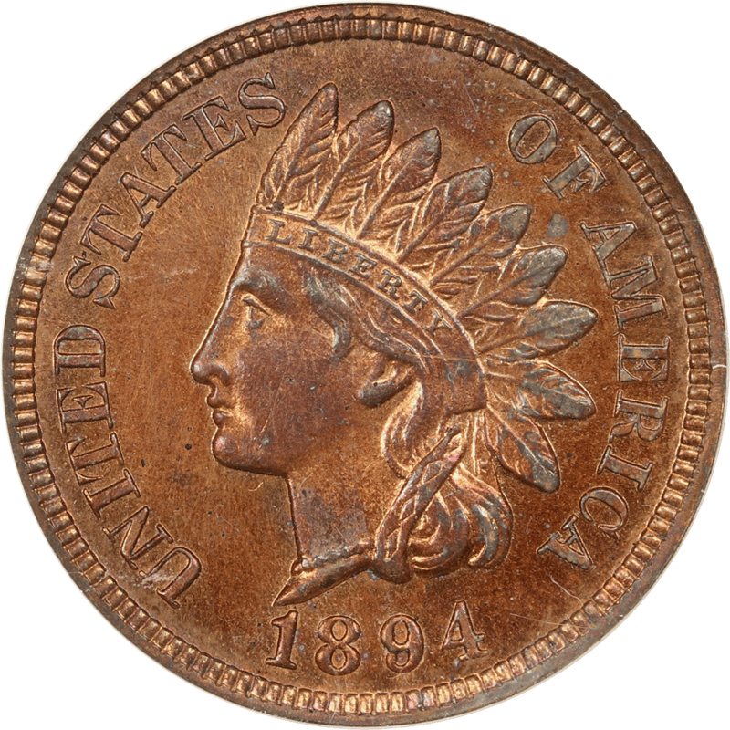 1894  Indian Head Cent 1c, NGC PF-64 RB - Nice Color, Eagle Eye Approved