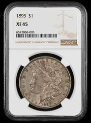 1893 $1 NGC XF-45