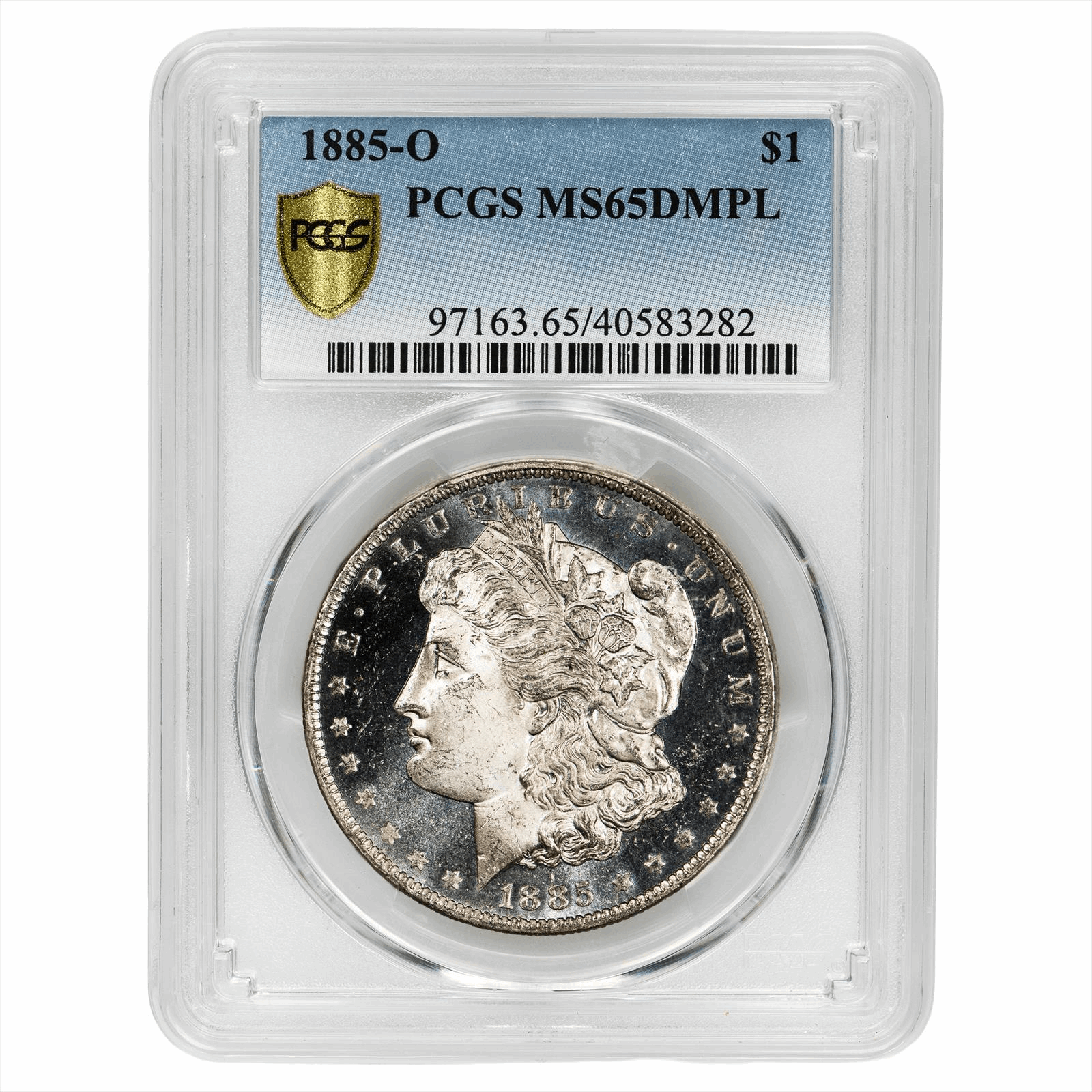 1885-O Morgan Dollar $1 PCGS MS 65 DMPL