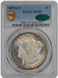 1879-CC $1 Morgan Dollar PCGS  (CAC) #3400-5 MS65