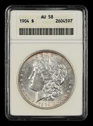 1904 $1 ANACS AU 58