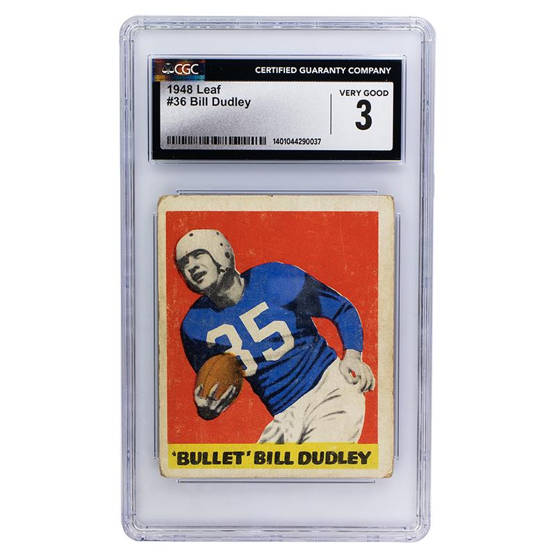 1948 Leaf Bill Dudley #36 CGC Very Good 3 