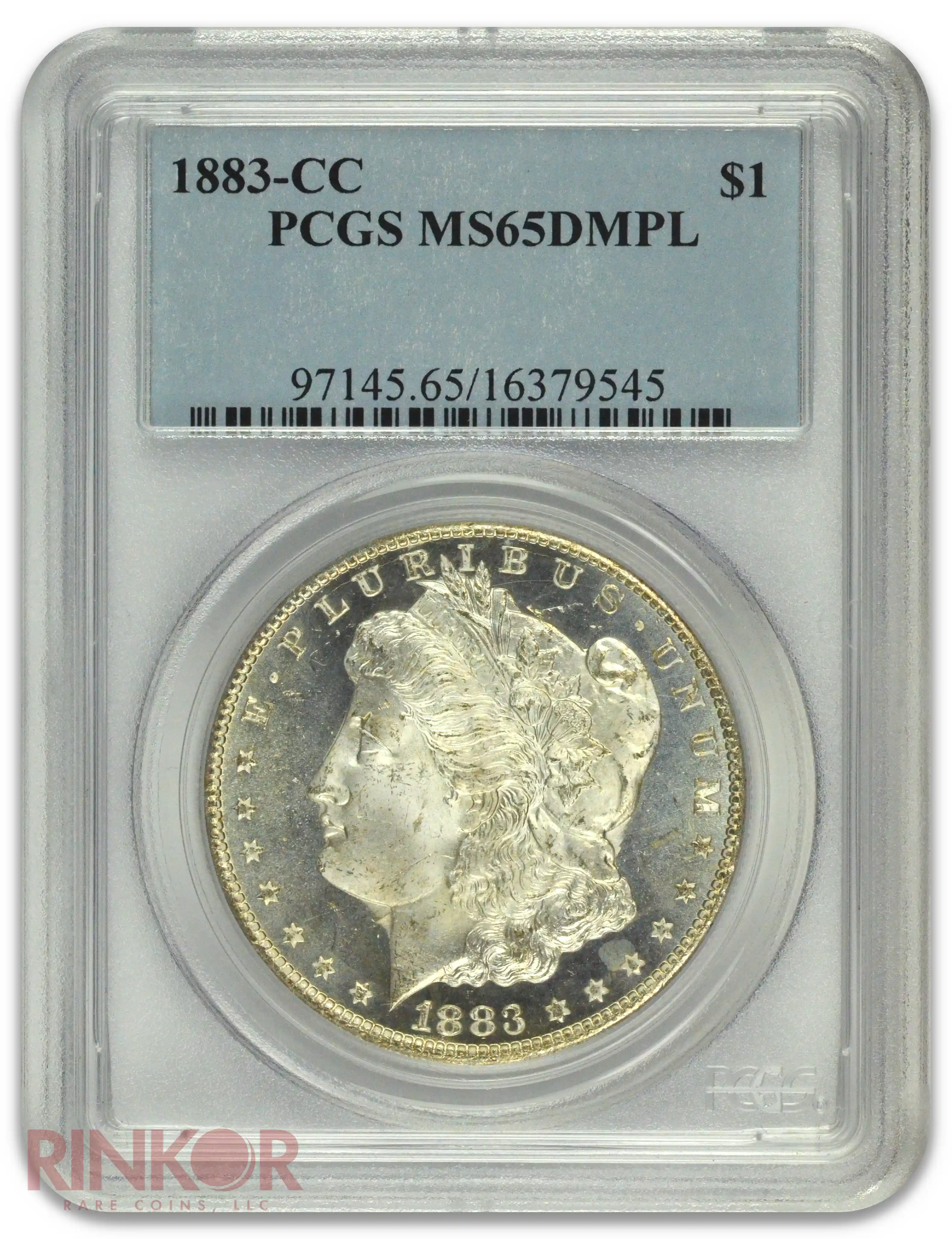 1883-CC $1 Morgan Dollar PCGS MS 65 DMPL