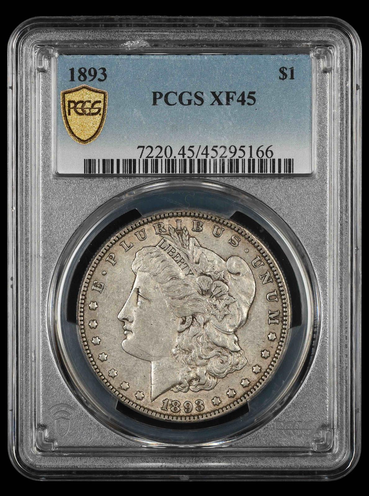 1893 $1 PCGS XF-45
