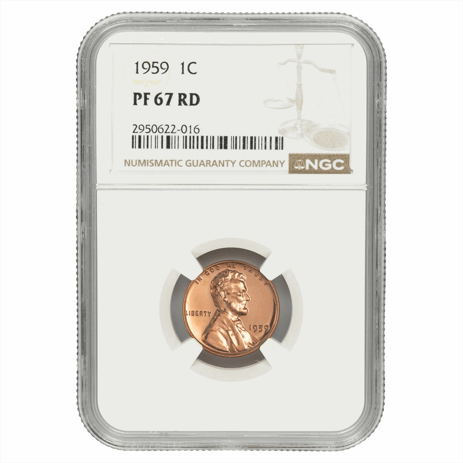 1959 Lincoln Memorial Cent 1C NGC PF 67 RD