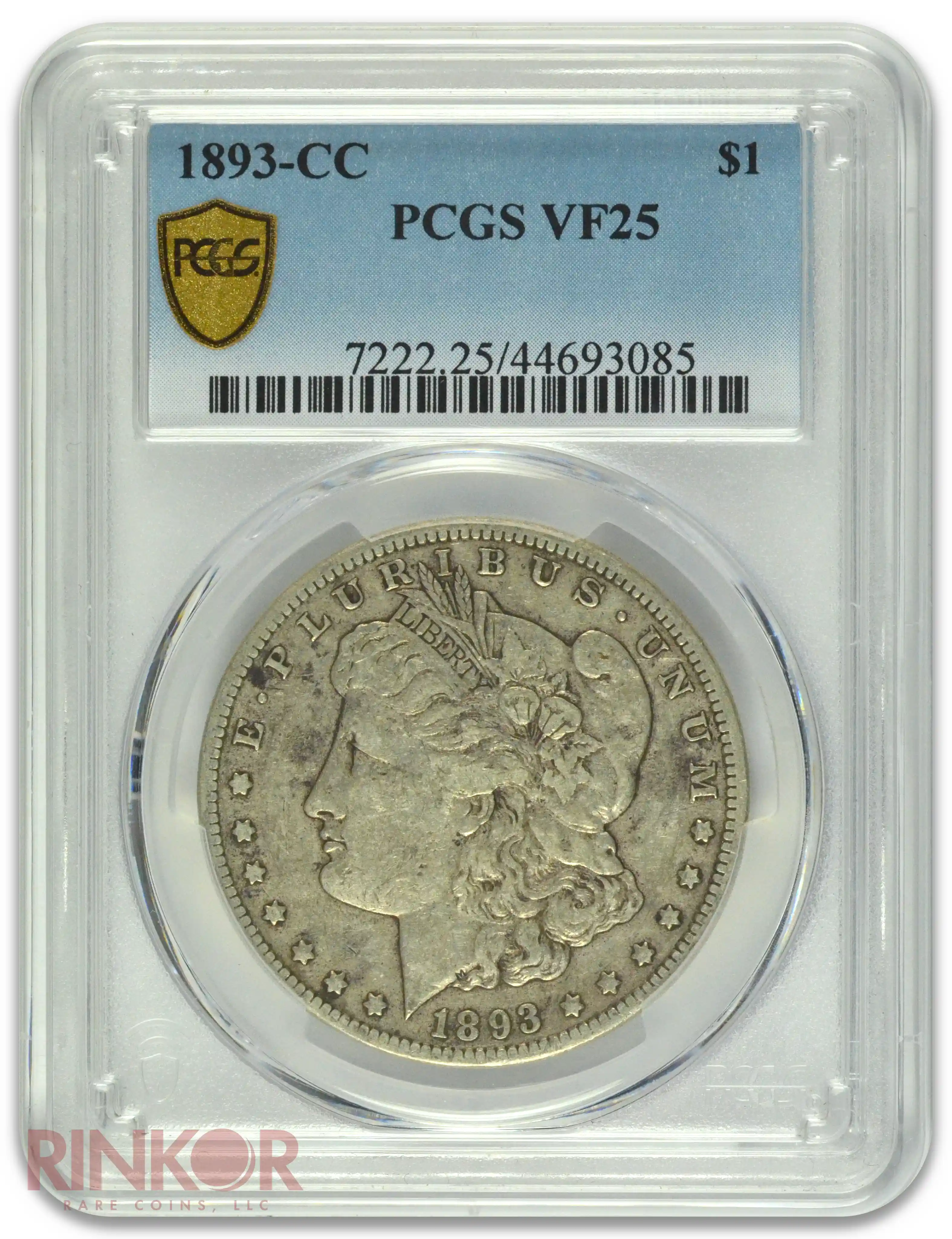 1893-CC $1 PCGS VF-25