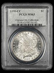 1890 CC $1 Carson City Collection PCGS MS63