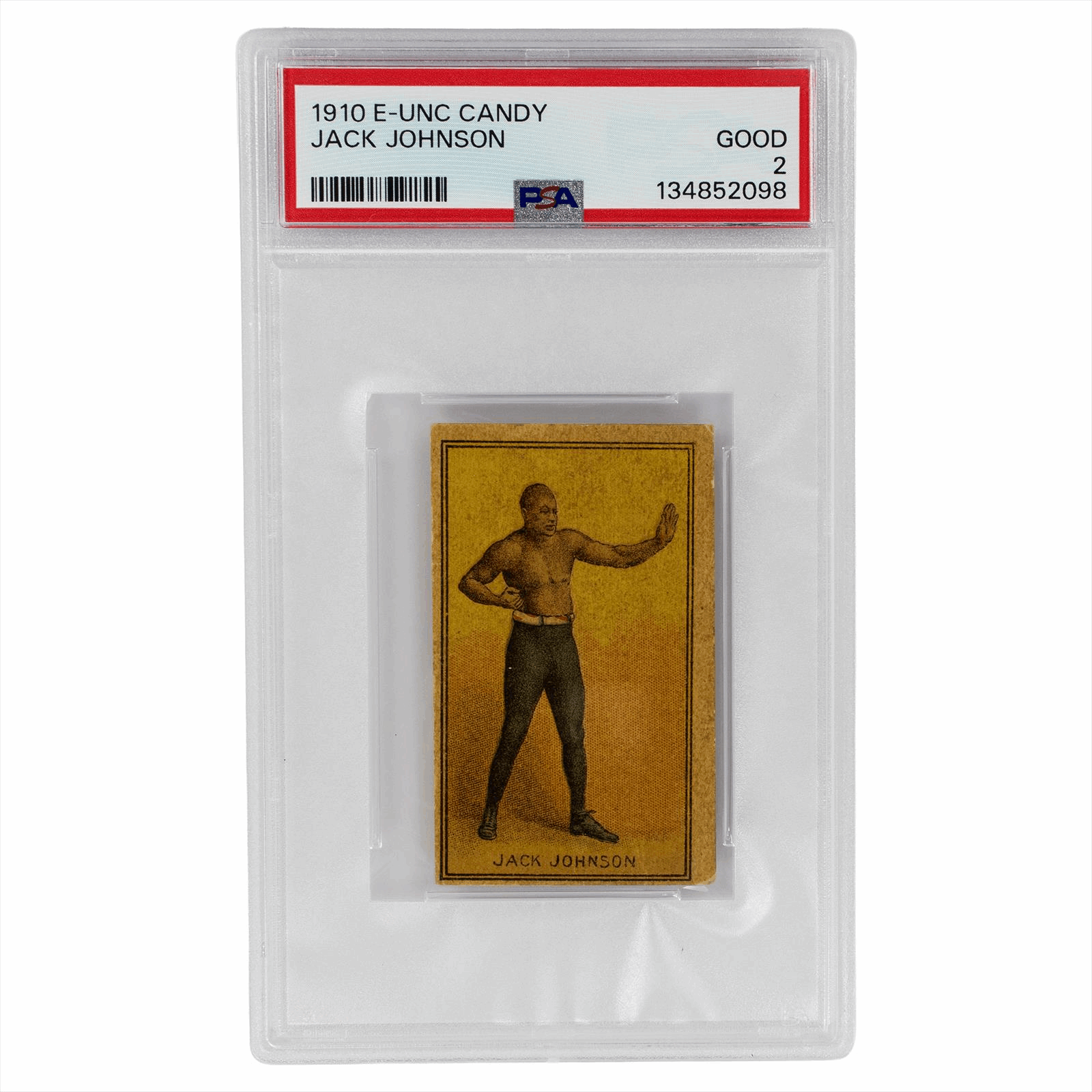1910 E-UNC Candy Jack Johnson PSA Good 2 Cert #134852098