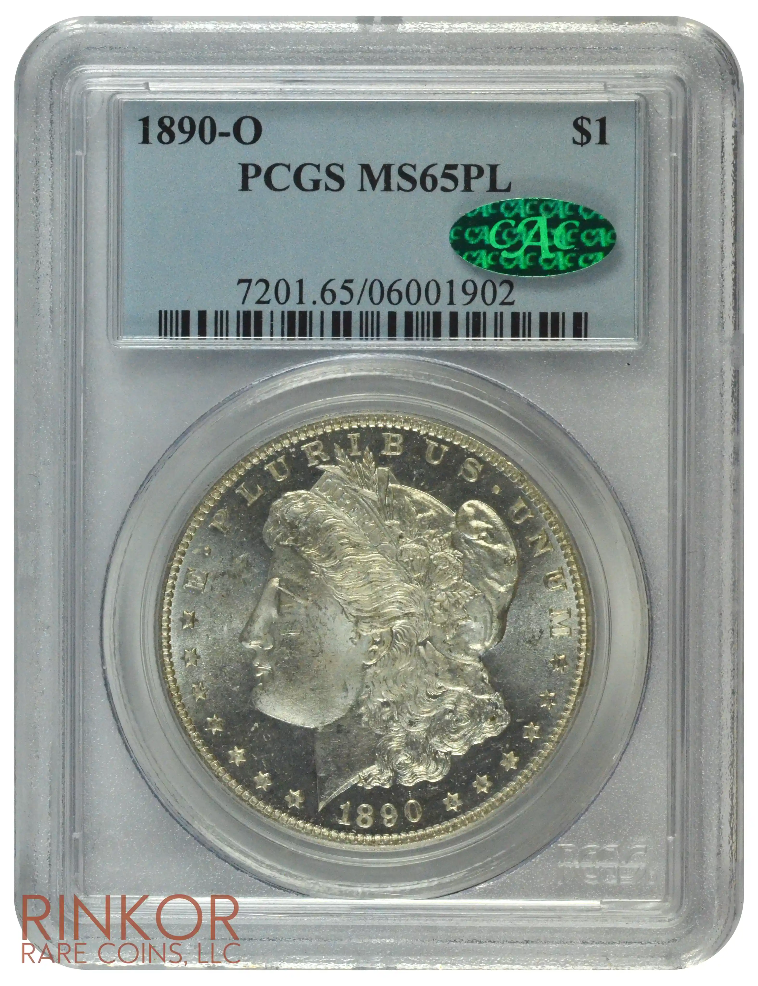 1890-O $1 PCGS MS 65 PL CAC