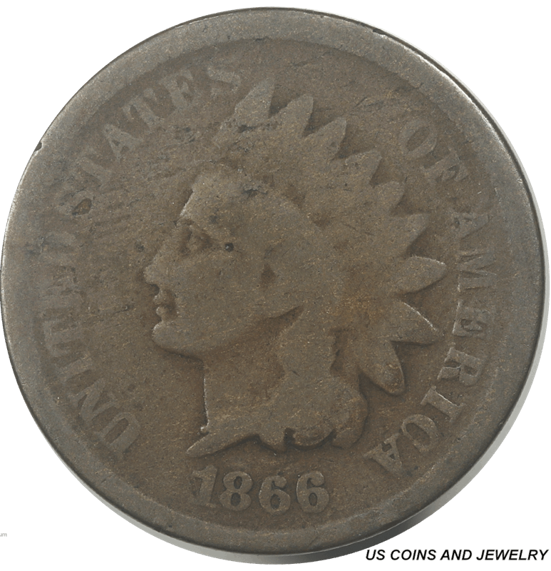 1866 Indian Head Cent G Good