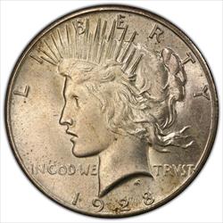 1928 $1 PCGS MS 64 CAC