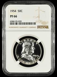1954 50C NGC  PF66