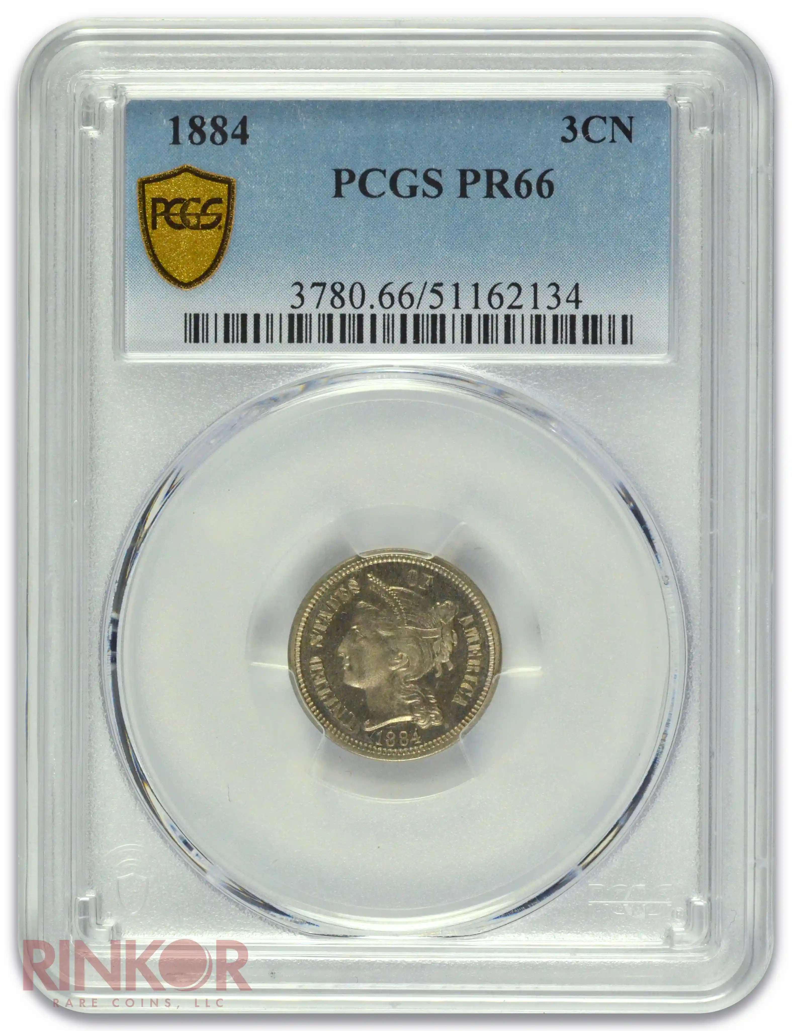 1884 Nickel PCGS PR 66