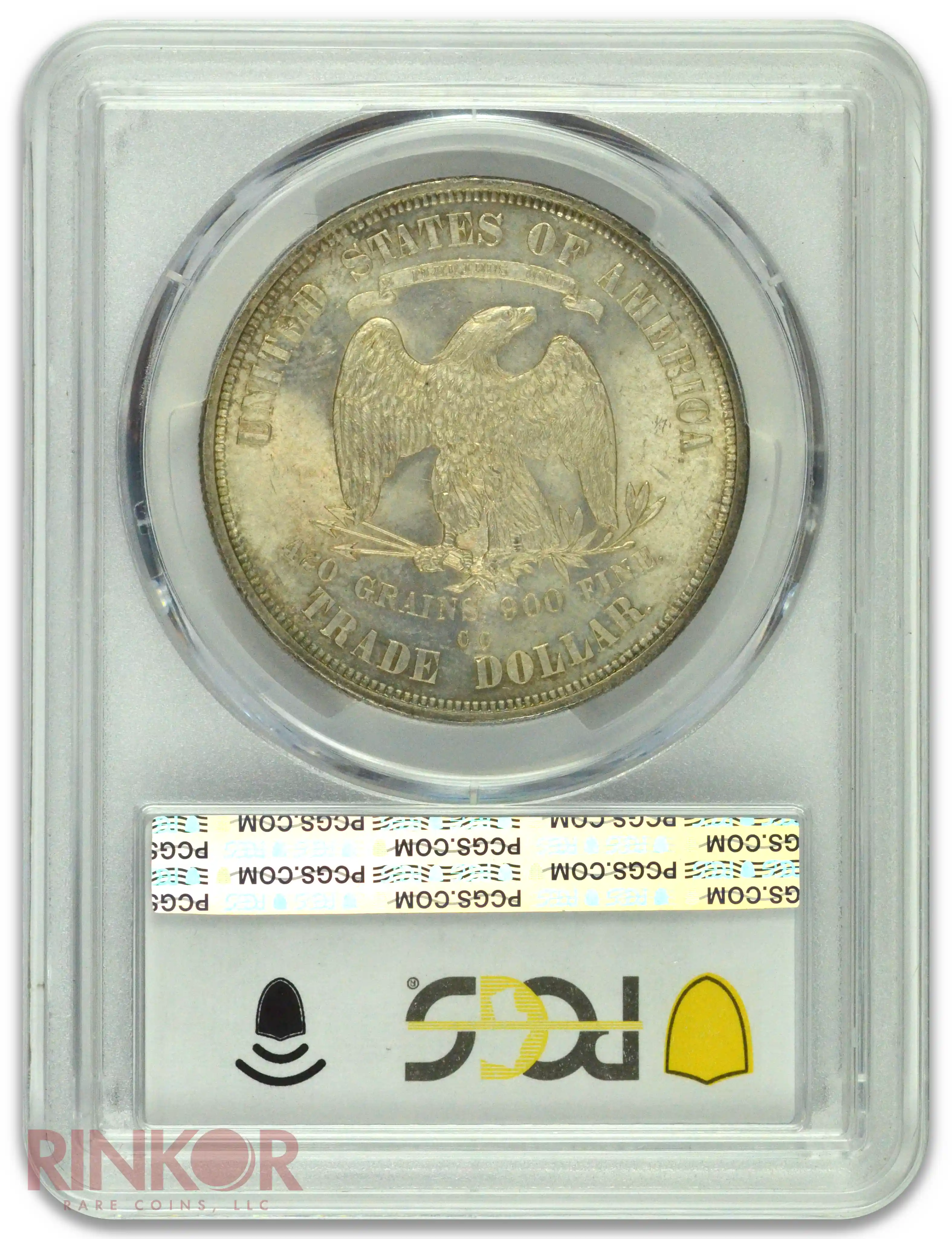 1875-CC $1 Trade Dollar PCGS MS 63+
